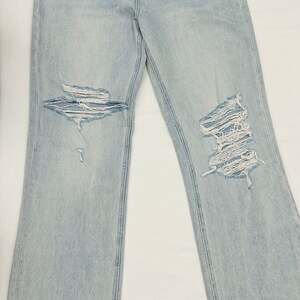 Vervet Light Wash Distressed Jeans, Wide Leg, Size M - Y2K Style